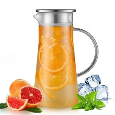 Bình thủy tinh 1300ml có nắp PP